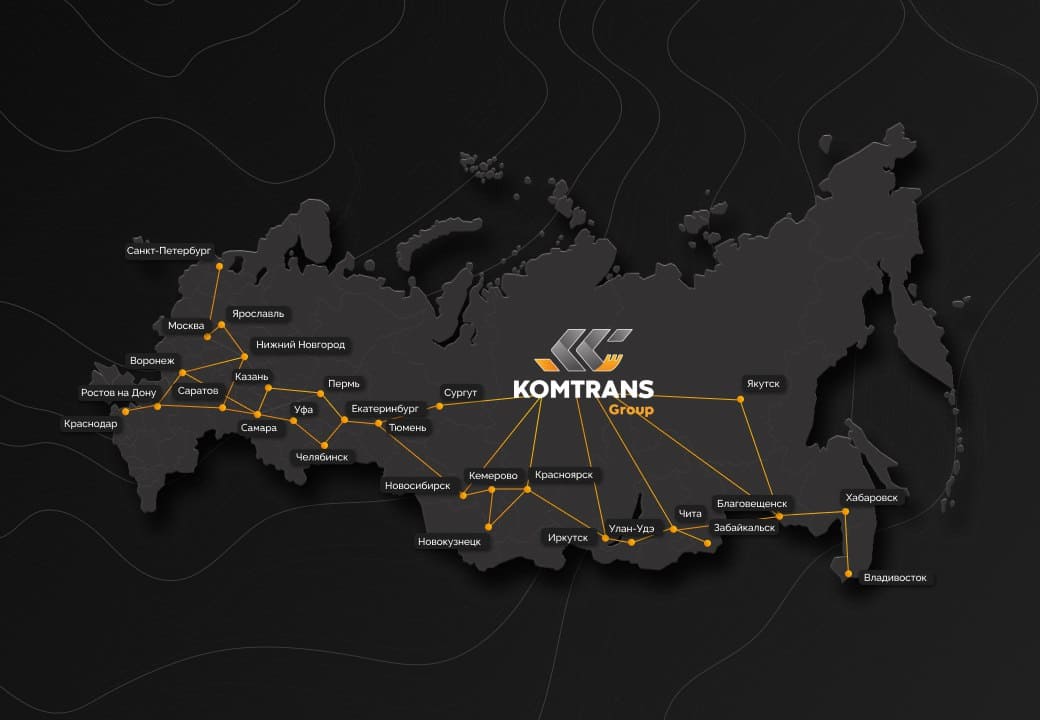 карта филиалов Комтранс - фото