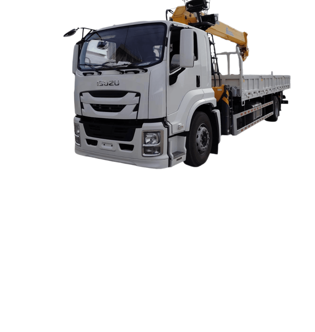 Бортовые автомобили ISUZU с КМУ